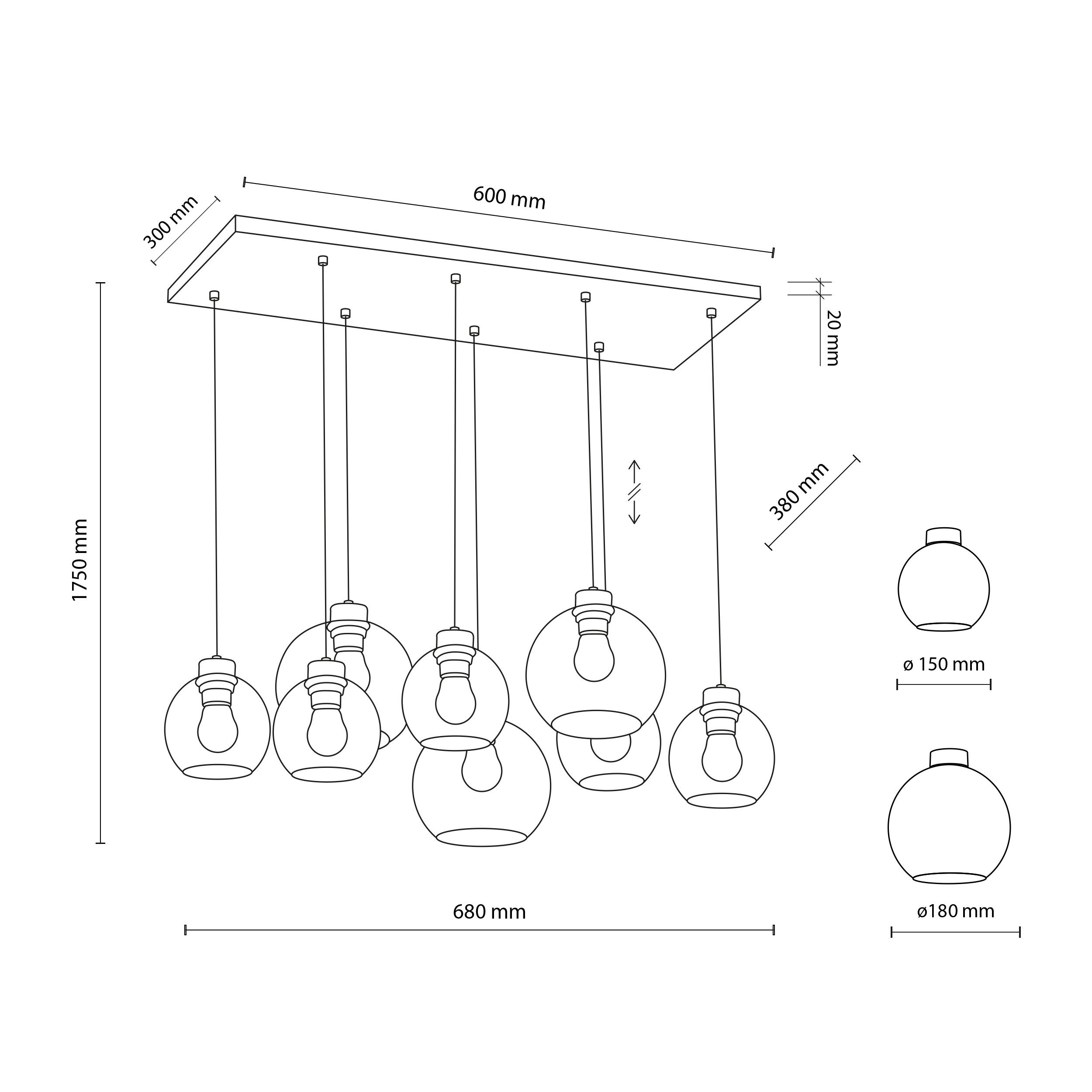 CUBUS LAMPA WISZĄCA 8 CUBUS LAMPA WISZĄCA 8